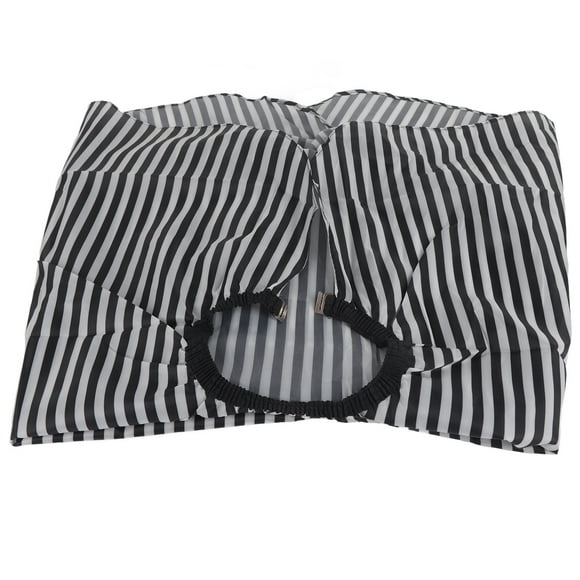 Babero para bata de salón, capa de corte de pelo para adultos, bata de peluquero a rayas, capa de peluquero, rendimiento confiable