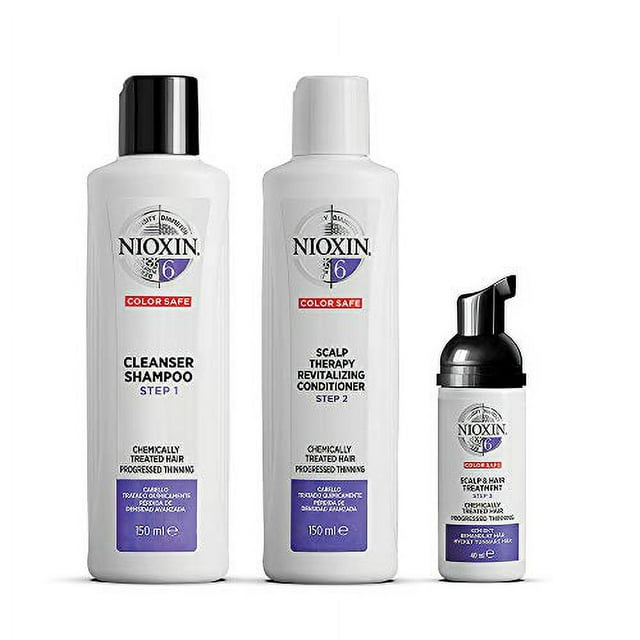 Kit de Sistema Nioxin 6, Tratamiento Fortalecedor y Espesante del Cabello