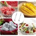thumbnail image 5 of 2Pcs Watermelon Fork Slicer Cutter - Stainless Steel 2-in-1 Watermelon Fork Slicer, Fruit Forks Slicer for Home Party Camping Kitchen, 5 of 5