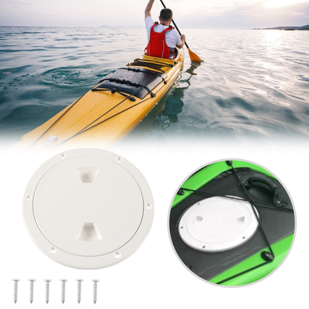 4 Inch Plastic Round Deck Access Hatch Cover Boat Accessories Nonslip