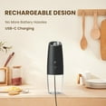 thumbnail image 6 of Dompilc Gravity Electric Salt & Pepper Grinder Set – Rechargeable, Adjustable Roughness, LED Light, 6 of 8