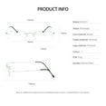 thumbnail image 6 of OCCI CHIARI Anti Blue Light Reading Glasses 1.25 Magnification for Women Flexible Titanium Rimless Frame Hingeless Reader with Acrylic Lens(Sliver, 1.25), 6 of 6