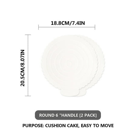 Dengmore Reusable Birthday Cake Spacer Cake Bottom Holder Household Round Mop Pad for Kitchen