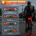 Smart Bike Tail Light with Turn Signals and Brake Light, Bike Alarm