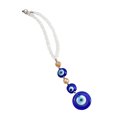 thumbnail image 4 of MasteelfCA Pendentif Clé de Voiture Perlé Porte-Clés Yeux Bleus Pendentifs Clé Décoration pour Amis, 4 of 7