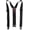 Black, variant on Men's Belt Clip Stretch Suspenders – Adjustable Fit for Work or Casual Wear