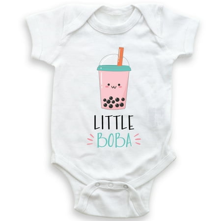 

Little Boba - Baby Bodysuit - Baby Girl - Cute Milk Tea - Drink Lover
