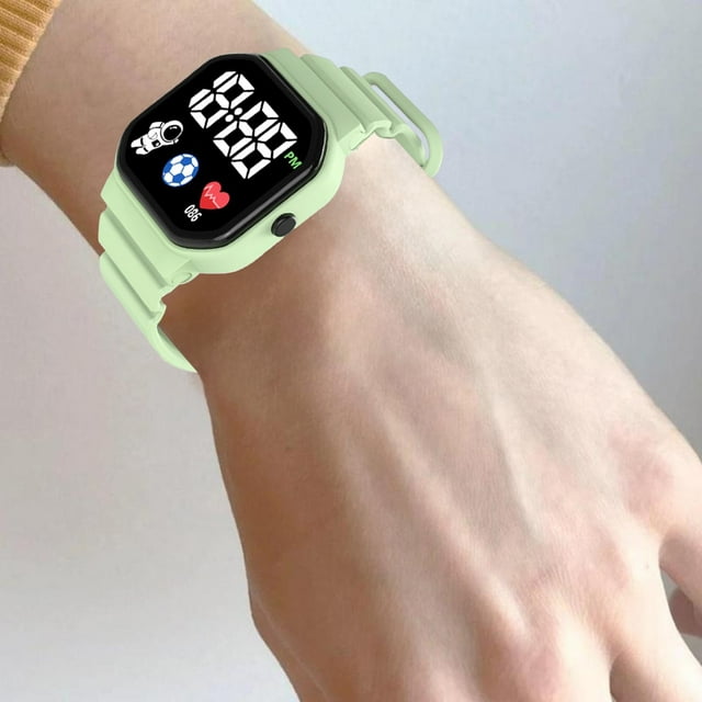 BotaniNest Student Children's Internet LED Electronic Watch Astronaut Square Electronic Watch Student Watch Function And Good Looking Student Watch