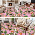 thumbnail image 5 of 5x8 Area Rugs for Living Room, Saint Patrick's Day Non Slip Area Rugs for Kitchen Bedroom Entryway, Pink Gnomes Hat Boot Clovers Love Washable Carpet Runner Rug Floor Mats for Bedroom Home Decor, 5 of 8