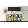 thumbnail image 2 of Baseball Computer Mouse Pad, Players in Different Positions in Playground Action Catcher Pitcher Modern Sports, Rectangle Non-Slip Rubber Mousepad Large, 31" x 12", Multicolor, by Ambesonne, 2 of 2