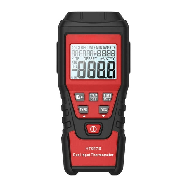 Termómetro termopar, medidor de temperatura, fácil de usar, portátil, con función de espera automática, HT617B para hornos de alta potencia