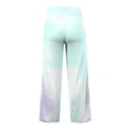 thumbnail image 4 of QASIEATN Women's Tie Dye Casual Wide Leg Pants Loungewear Pocket Pants High Waisted Drawstring Sweatpants, 4 of 9