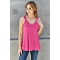 thumbnail image 2 of Basic Bae Lace Detail V-Neck Cutout Cami Women’s Stylish Trendy Lightweight Summer Top, 2 of 11
