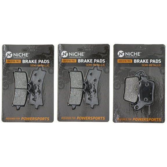 Niche Complete Semi-Metallic Brake Pad Set for Suzuki GSXR750 Motorcycle MK1002604