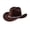 Coffee color, variant on 1. Sparkling Rhinestones Cowgirl Hats Adjustable Unisex Lightweight Acrylic Halloween Outdoor Concerts