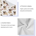 thumbnail image 4 of 3 Piece Bath Towel Set, Soft Bathroom Towels Funny Cartoon Dogs Pugs Puppies Towels Fashion Print Quality Towels (Set of 3, 1 Bath Towel, 1 Hand Towel & 1 Washcloth) Washcloth Gift, 4 of 7