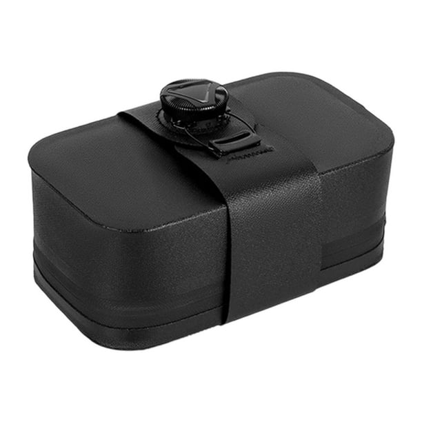 Bolsa de almacenamiento para bicicleta bajo el asiento de 0,5 l para ciclismo, accesorios de montaña y carretera Negro