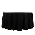 thumbnail image 4 of BalsaCircle 120" Round Cotton Tablecloths Wedding Linens Black, 4 of 8