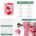 thumbnail image 6 of Valentine's Day Balloon Curtains for Bedroom/Front Door/Bathroom, Romantic Pink Love Letter Cute Tie Up Curtains 63 Inch Length Light Filtering Kitchen Curtains Shades for Windows 46"x63", 6 of 8