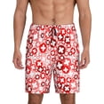 thumbnail image 3 of Lsque Plus Cross Mens Sleep Pajama Shorts,Short Pajama Pants, Cotton Ultra-Soft Knit-3X-Large, 3 of 9