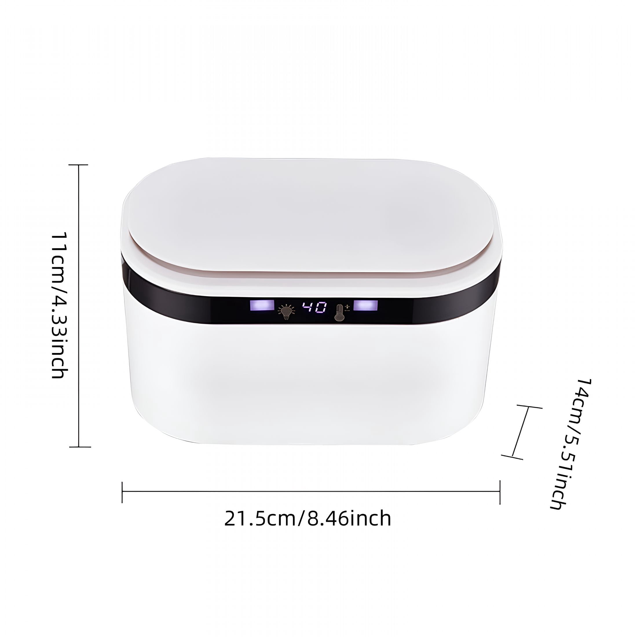 HIBIBUD Wipes Warmer Usb Powered Constant Temperature Heated Dispenser with Soft Night Light for Nursery Baby Wipes Warmer White