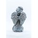 thumbnail image 4 of Angel Kneeling Sculpture Hi-Line Gift Ltd, resina de fibra gris, 4 of 8