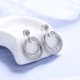 thumbnail image 1 of Pendientes de plata de ley 925 con circonita AAA para mujer, exquisitos accesorios de joyería para novia, regalo de moda para boda, 1 of 2