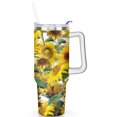 thumbnail image 2 of 40oz Tumbler with Handle and Straw Lid | Vacuum Insulated Leak Proof Tumbler | Stainless Steel Travel Mug Water Bottle Cup Keeps Cold & Hot, 2 of 7
