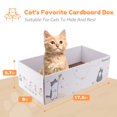 thumbnail image 3 of Bloc de rascar para gatos PatienCet, paquete de 4 con caja y hierba gatera para gatos, 3 of 7