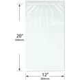 thumbnail image 2 of Plymor 12" x 20" (Pack of 100), 4 Mil Heavy Duty Zipper Reclosable Plastic Bags, 2 of 3