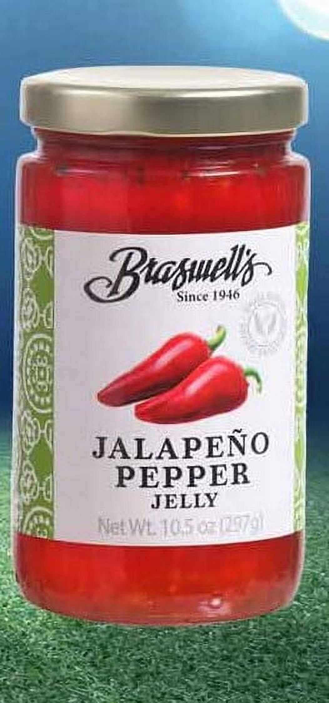 (6 pack) Braswell's, Jelly Hot Jalapeno Pepper 10.5 Ounce