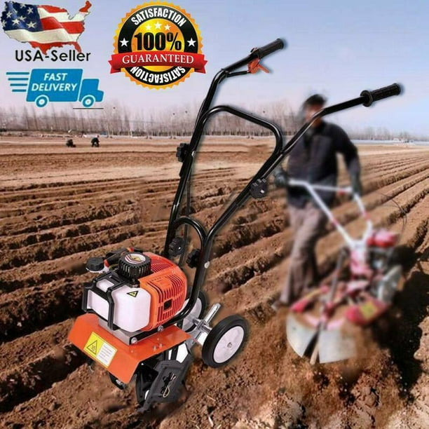 6500rpm 52CC Mini Soil Gas Tiller Cultivator Farm Plant Yard Garden