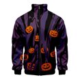 thumbnail image 3 of Chaqueta con cremallera y estampado 3D de murciélago araña de Halloween para hombres y mujeres, chaqueta holgada de manga larga con estampado de cosplay, abrigo de calle, 3 of 5