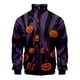 thumbnail image 3 of Chaqueta con cremallera y estampado 3D de murciélago araña de Halloween para hombres y mujeres, chaqueta holgada de manga larga con estampado de cosplay, abrigo de calle, 3 of 5