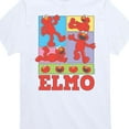 thumbnail image 3 of Sesame Street - Elmo Grid - Toddler and Youth Short Sleeve Graphic T-Shirt, 3 of 5