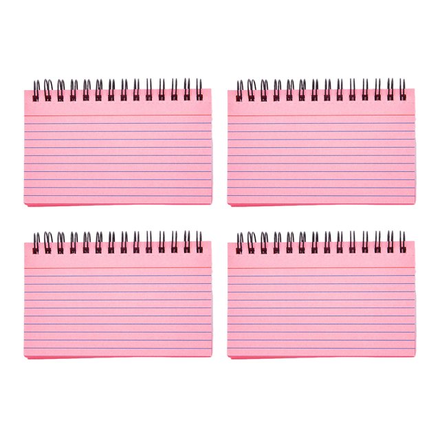 LCXmlly Dual-sided Writing Notebook Colorful Coil Design Notebook Smooth Writing Diary for Study 4pcs