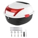 thumbnail image 4 of Baúl superior para motocicleta, almacenamiento de equipaje con cerradura, accesorios universales para montar en moto blanco, 4 of 9