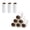 White, variant on Dual Sided Portable Mini Lint Roller with Leather Hand Strap, Disposable Sticky Pet Hair Remover with 4 Refill Rolls, Travel Pocket Fur Dust Cleaner for Clothes, Car & Sofa