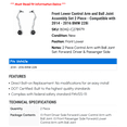 thumbnail image 2 of Front Lower Control Arm and Ball Joint Assembly Set 2 Piece - Compatible with 2014 - 2016 BMW 228i 2015, 2 of 2