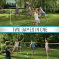 thumbnail image 4 of Franklin Sports Volleyball and Badminton Family Set - Volleyball, Pump, Badminton Rackets, Birdies, Net, and Adjustable Polls - Beach or Backyard Setup, 4 of 7
