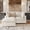 Beige, variant on bokifol 67" Loveseat Sofa,Modern Chenille Sectional Sofa Cloud Couch for Living Room,Apartment,Office,Light Grey