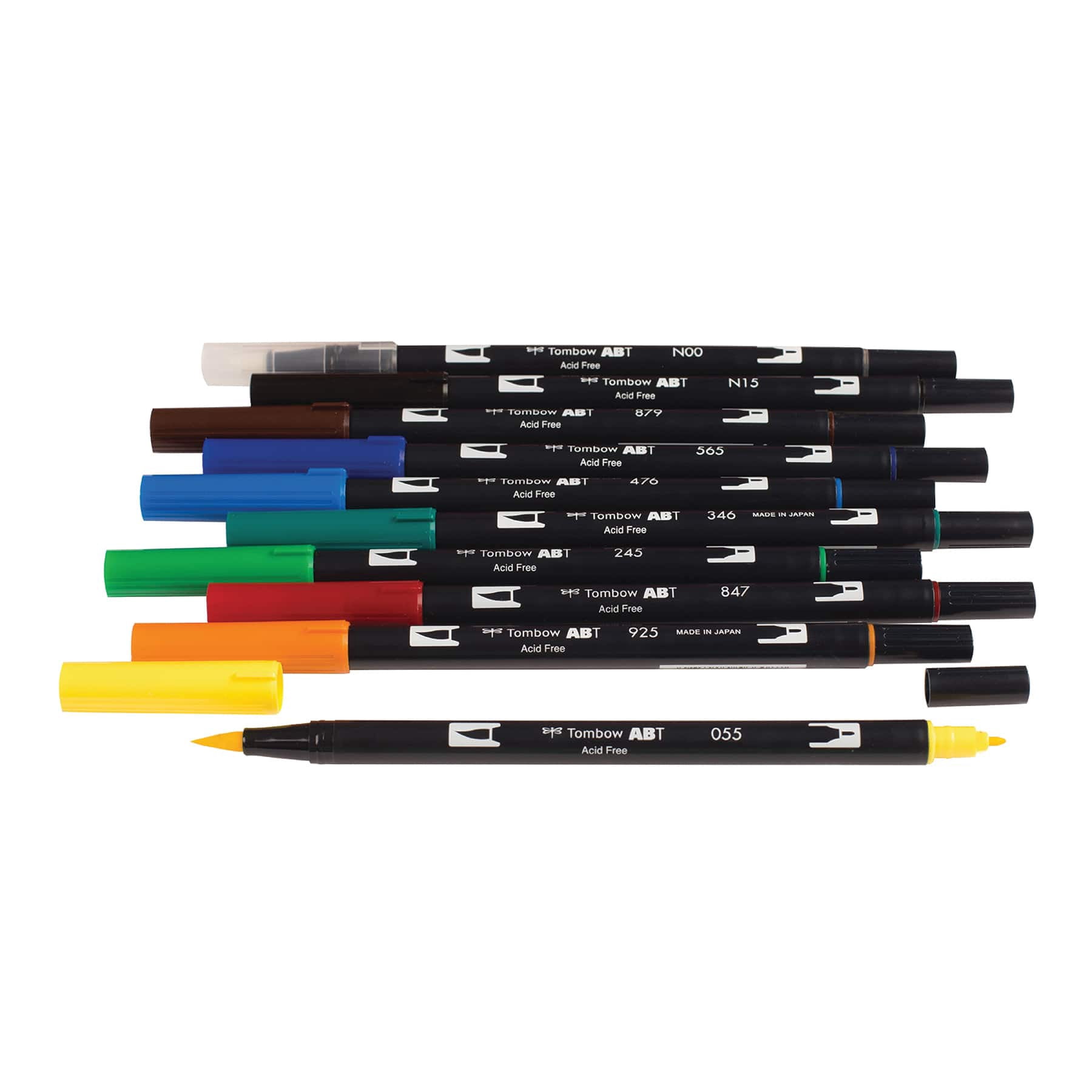 Tombow Primary Palette Dual Brush Pen Set, 6 Packs: 10 ct. (60 total)