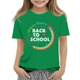 thumbnail image 3 of Grblisyd Shirts for Girls 10-12 Back To School Short Sleeve Letter Print T-Shirts Graphic Crewneck Tees Tops Clothes for Kids, 3 of 4