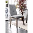 thumbnail image 1 of Abelone Chaise d'Appoint Moderne du Milieu du Siècle en Tissu Gris - Lot de 2, 1 of 1