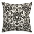 thumbnail image 2 of Creative Products Faded Black Gray Medallions 18x18 Indoor / Outdoor Pillow, 2 of 9