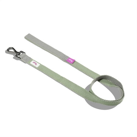 AtPet Limitation Cotton Webbing Dog Leash, Heavy Duty, Soft, Lightweight, Breathable, Comfort Fit ,(M, Green)