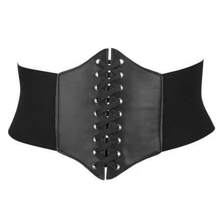 belt waist corset leather elastic band cinch wide hde trimmer lace sexy walmart