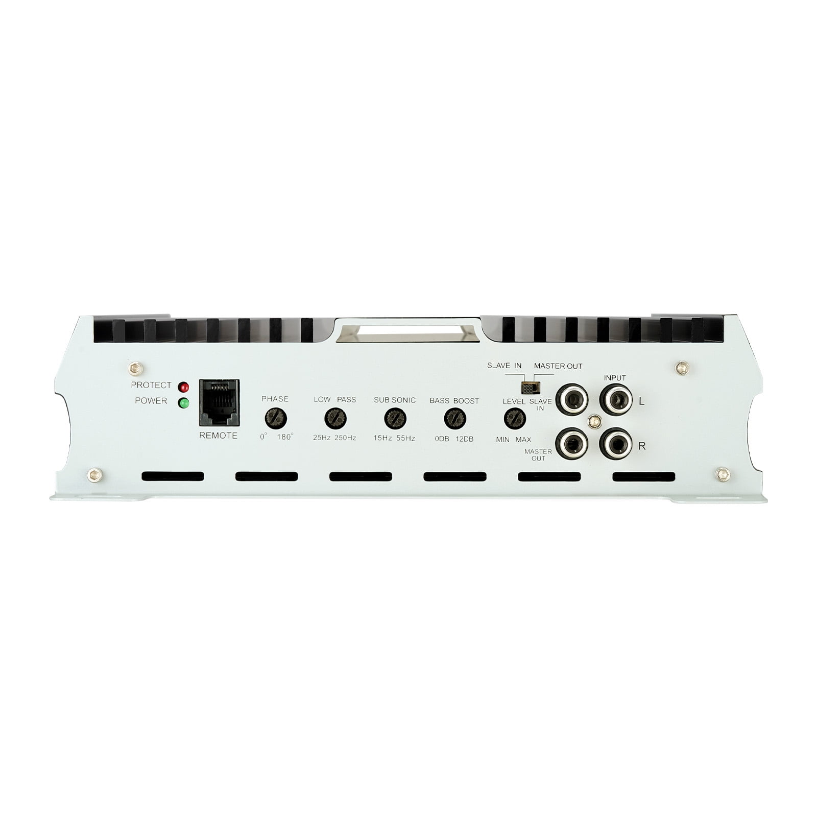 KFFKFF Monoblock Car Amplifier, 1200W RMS Max Power, 1/2/4 Ohm Compatibility, Single-Channel Class D Audio Amplifier with Adjustable Subwoofer Control, Low Pass Filter, Enhanced Bass Boost