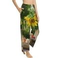 thumbnail image 2 of Bingfone Pajamas For Women,Vintage Wooden Bucket Pajama Pants With Pockets-Small, 2 of 9