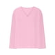thumbnail image 4 of Top de encaje color crema,Camisa de lino para mujer, blusa informal de manga larga con cuello en V, mezcla de poliéster y elastano, ideal para el hogar y el trabajo, sopatenor, 4 of 8